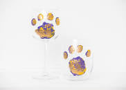 Hand Painted Wine Glass