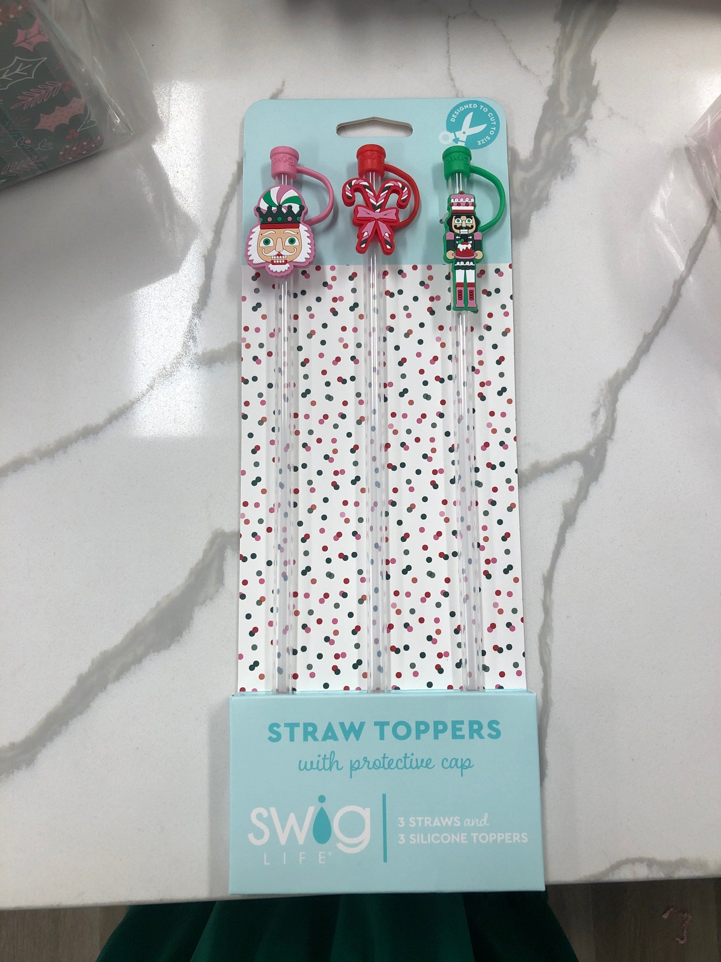 Christmas Straw Topper