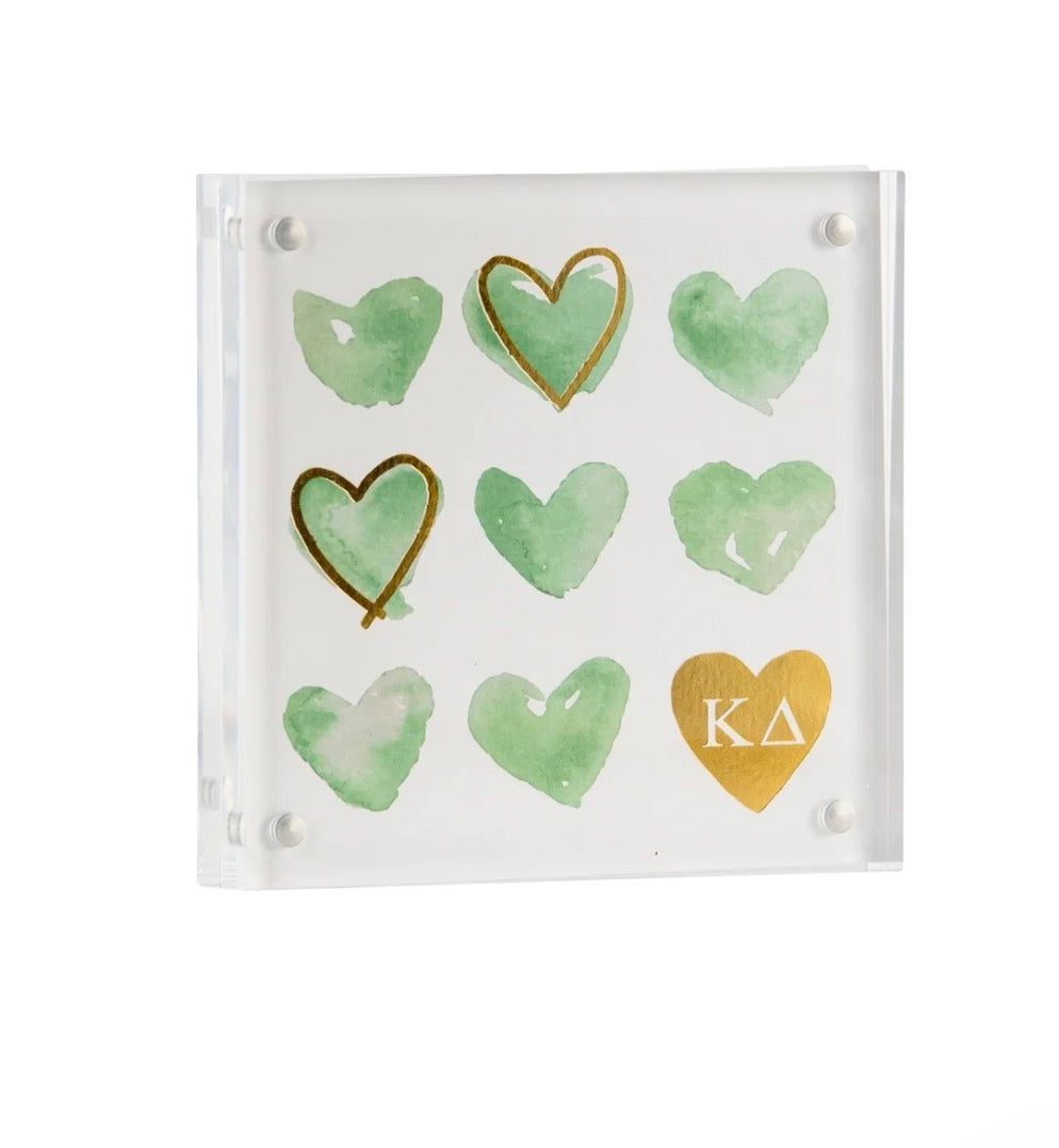 Sorority heart mini print