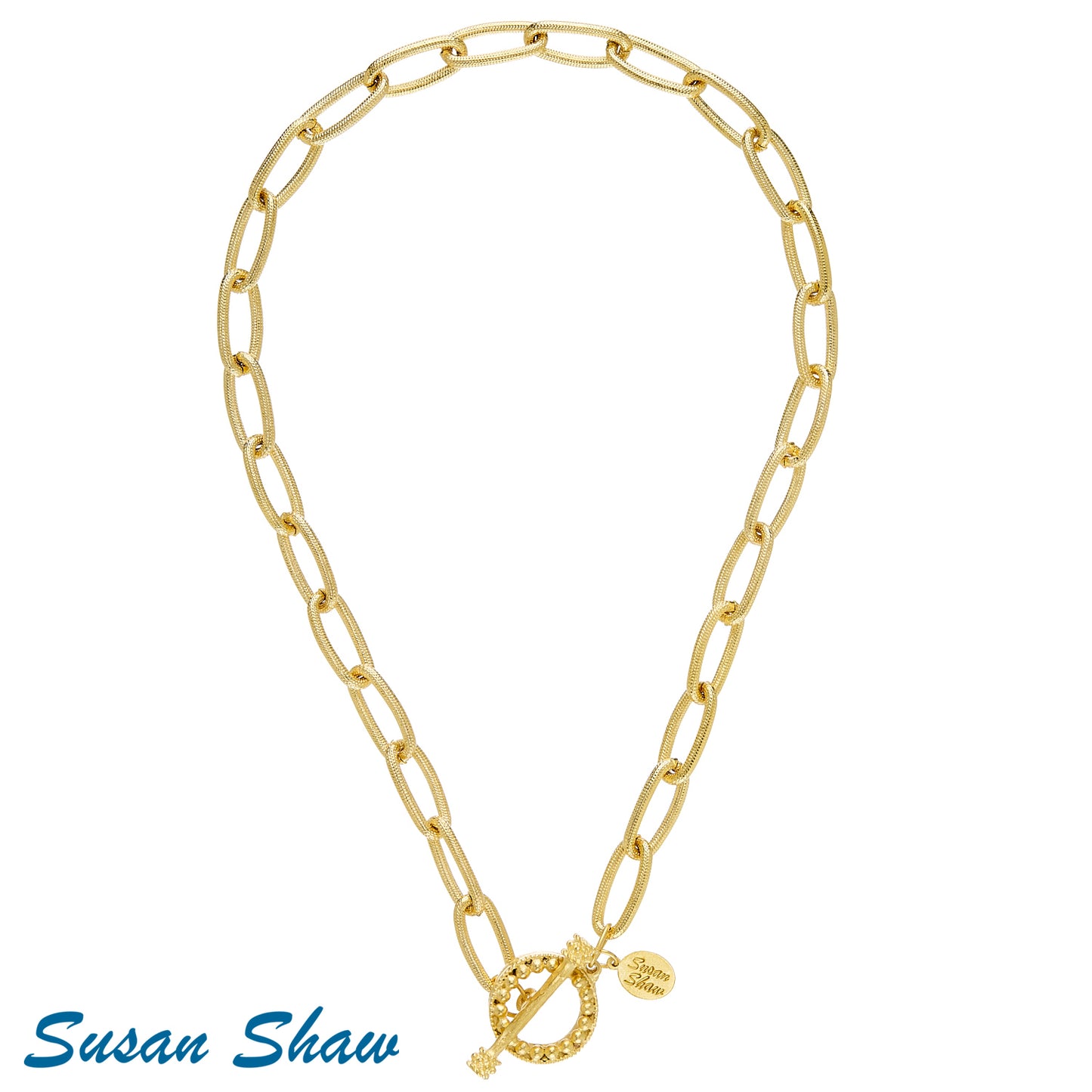 Gold Large Toggle Necklace