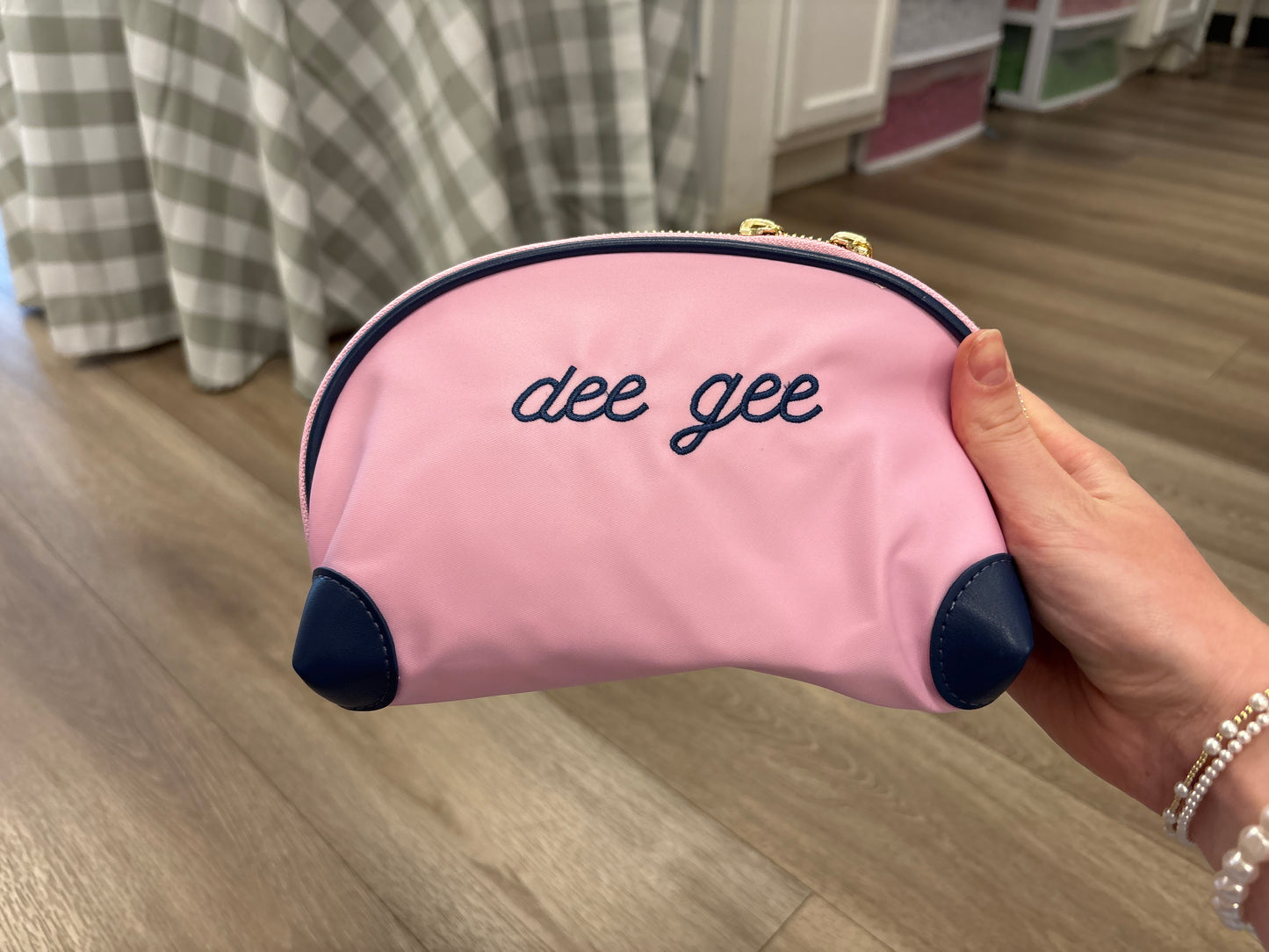 Nylon sorority cosmetic bag