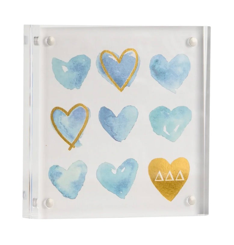 Sorority heart mini print