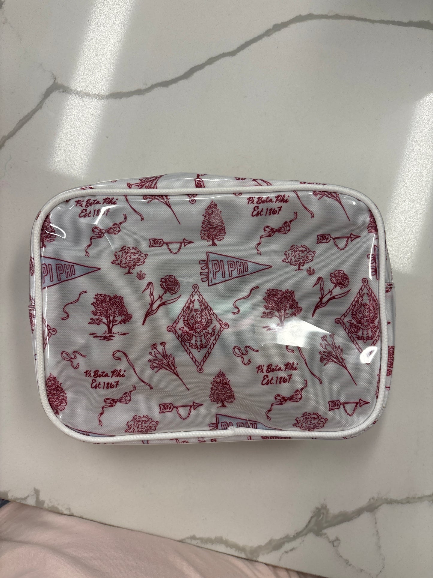 Vintage Clear Coated Cosmetic