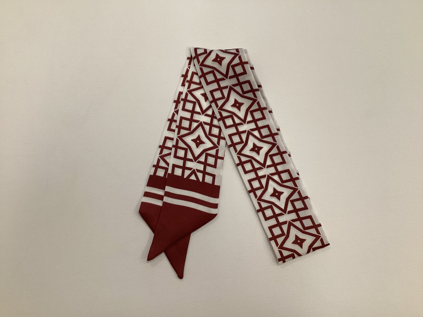 Langston Geometric Skinny Scarf