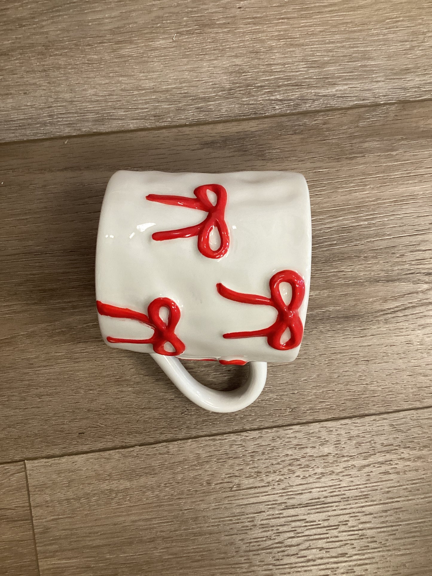 Organic Mug Sculpted Bow