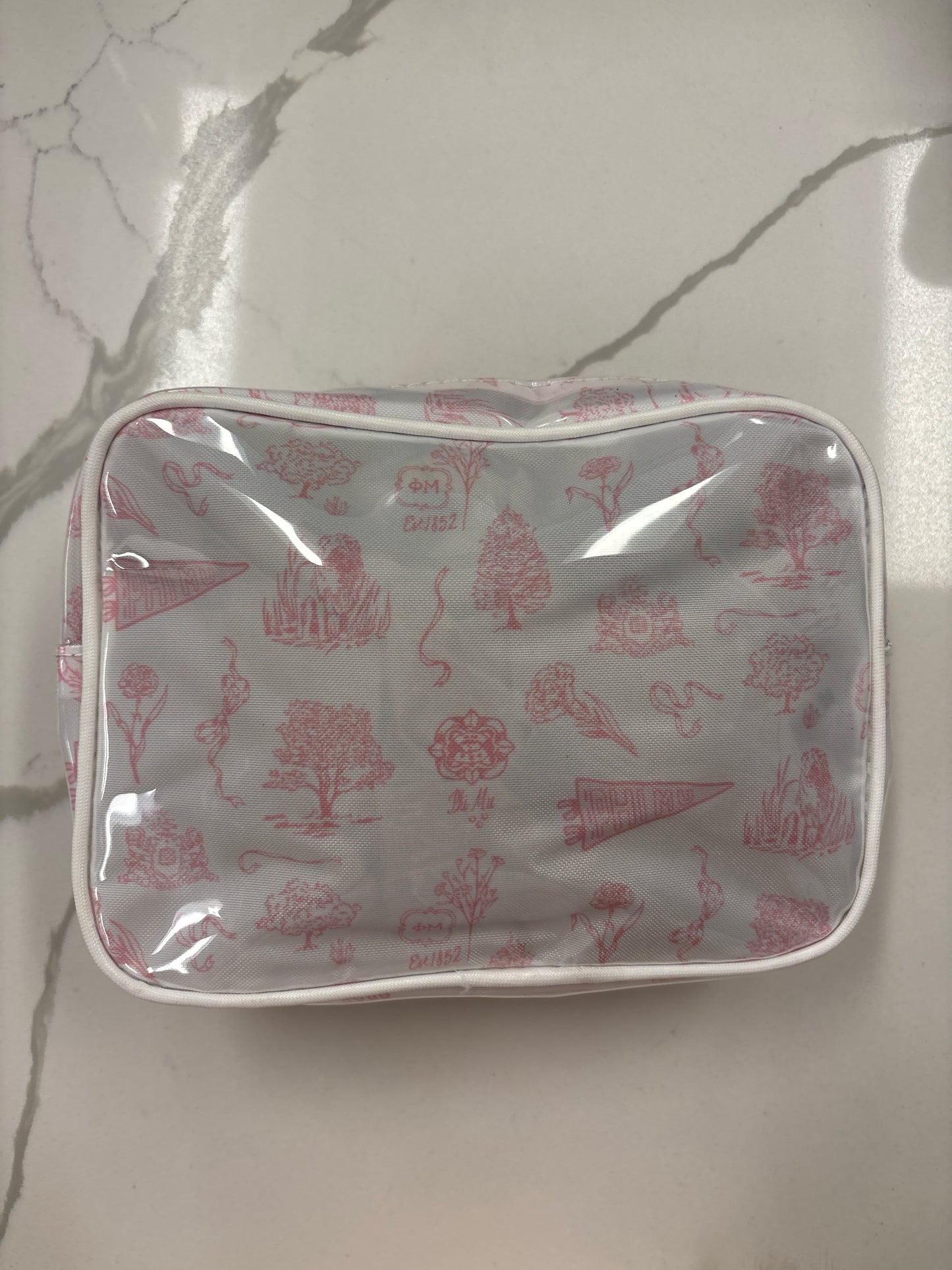Vintage Clear Coated Cosmetic