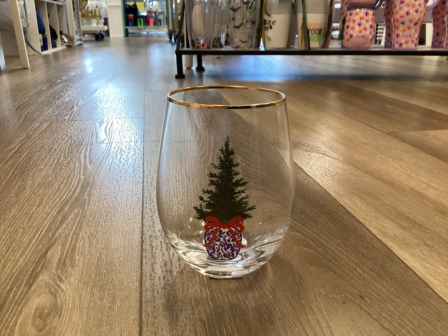 Mary Square Christmas Glasses