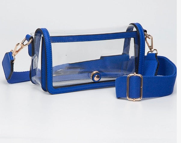 Fold over Clear Crossbody Bag