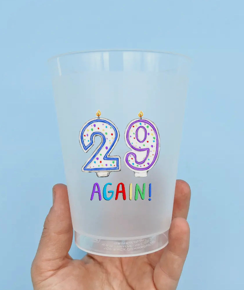 29 Again Birthday Flex Cups