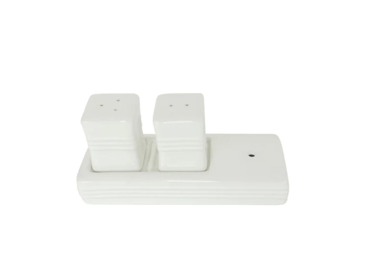 Pinstripe Salt & Pepper Shakers