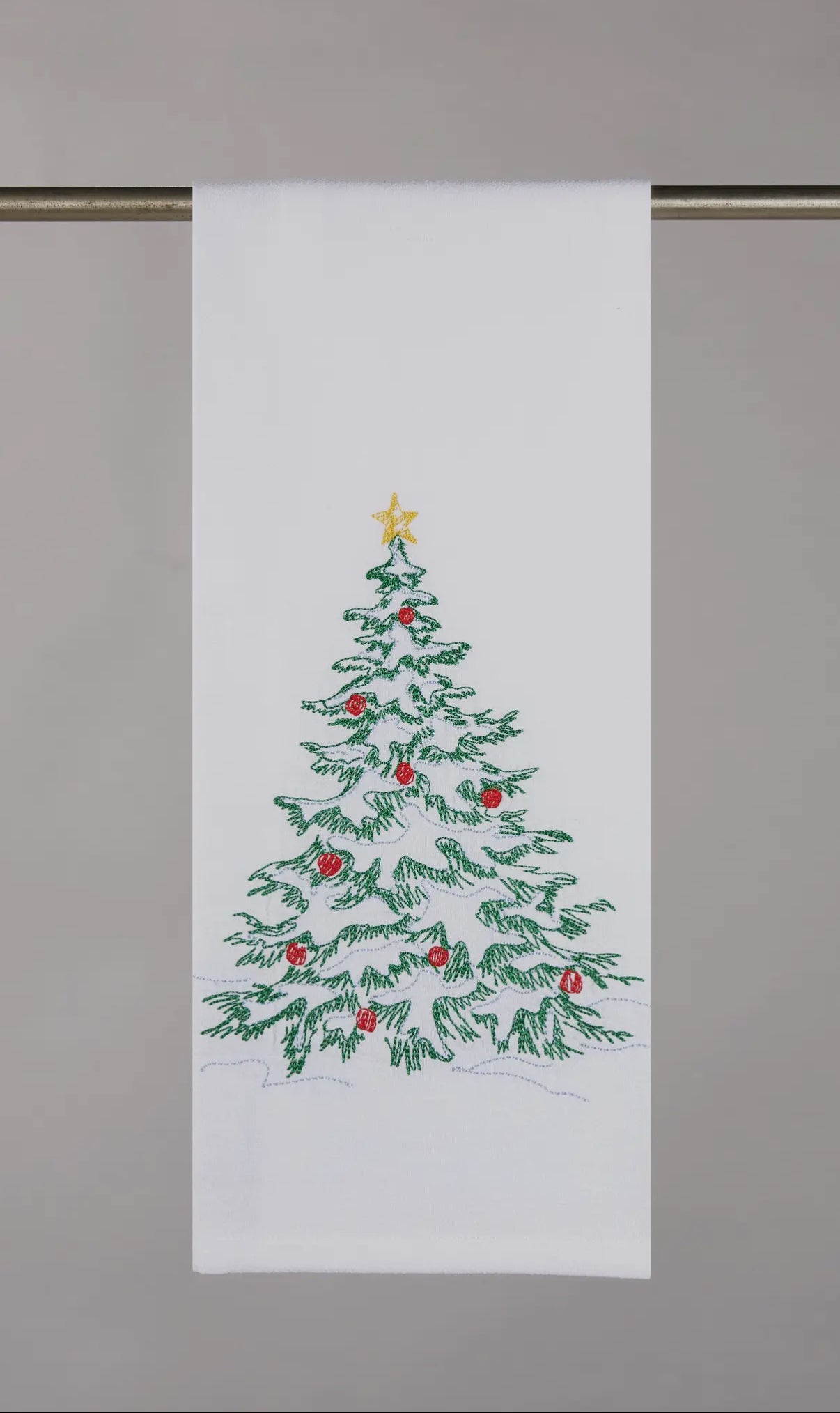 Peking Christmas Embroidered Kitchen Towel