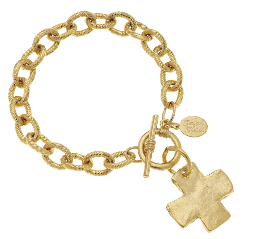 Cross Toggle Bracelet
