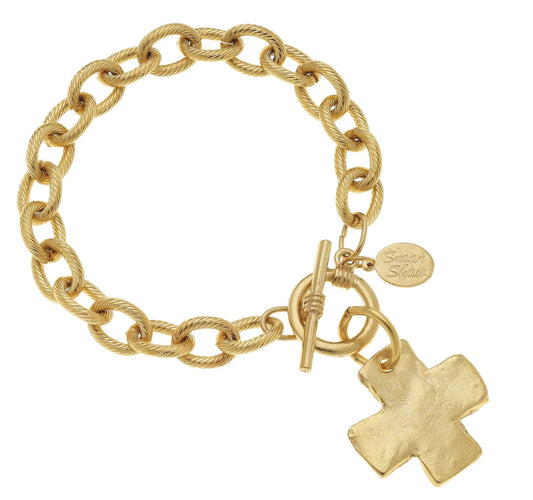 Cross Toggle Bracelet