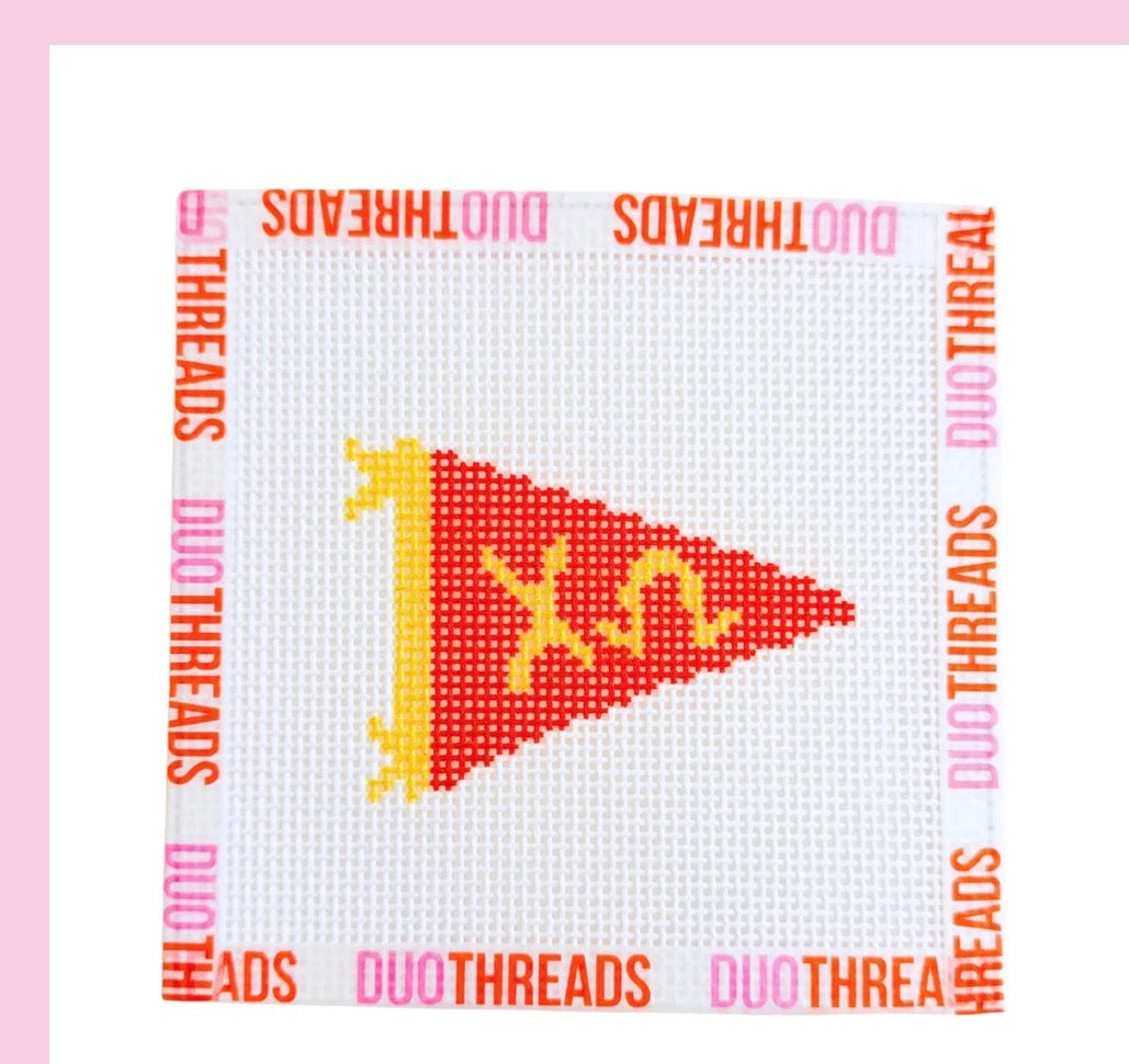 Sorority Pennant Needlepoint Canvas
