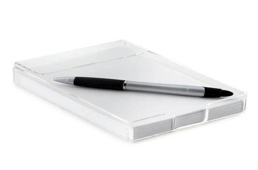 Acrylic Note Pad Holder (with paper)