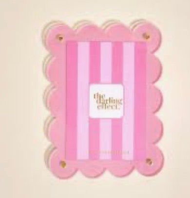 Rectangle Scalloped Acrylic Frame