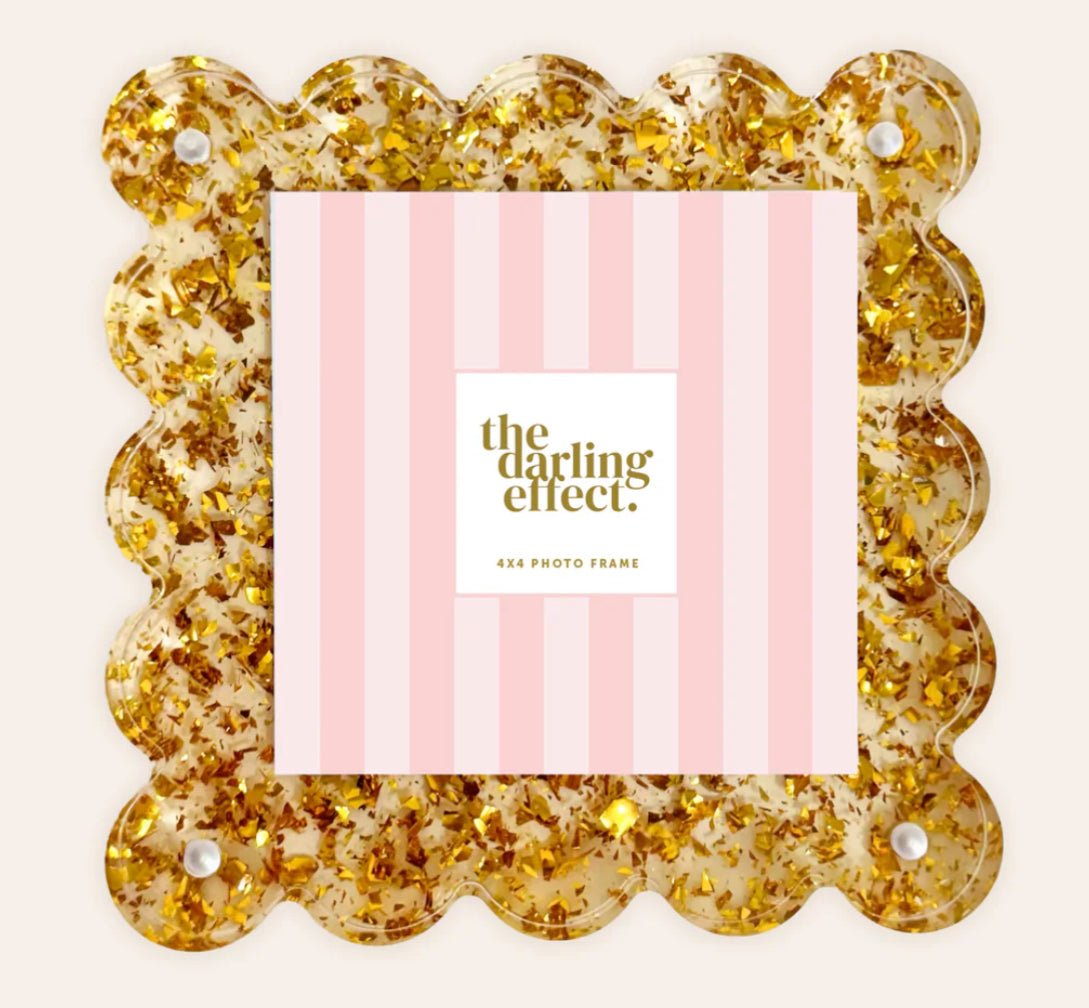 Square Scalloped Acrylic Frame