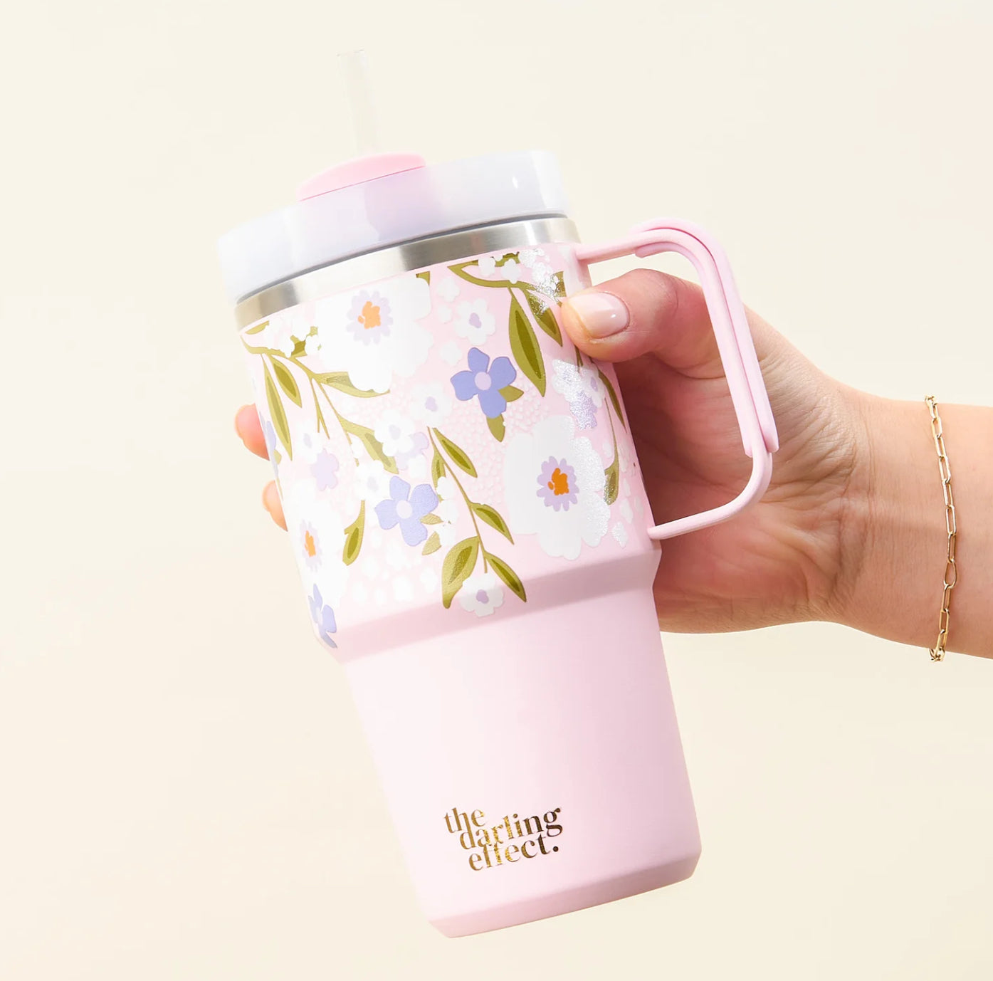 Mini lilac floral tumbler 20oz
