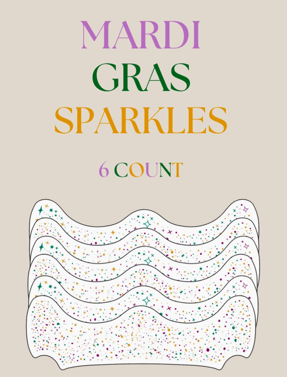 Mardi Gras Face Sparkles