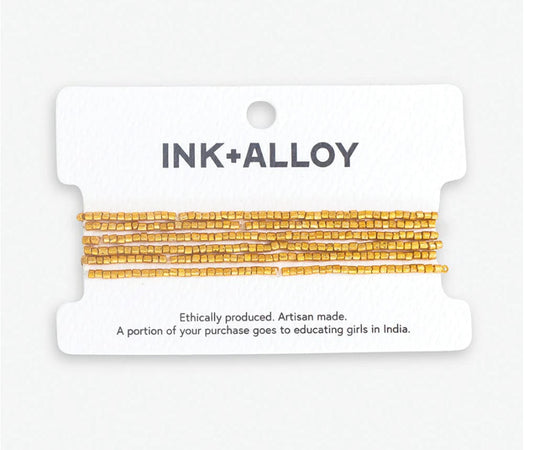 Macy Gold Beaded Bracelet