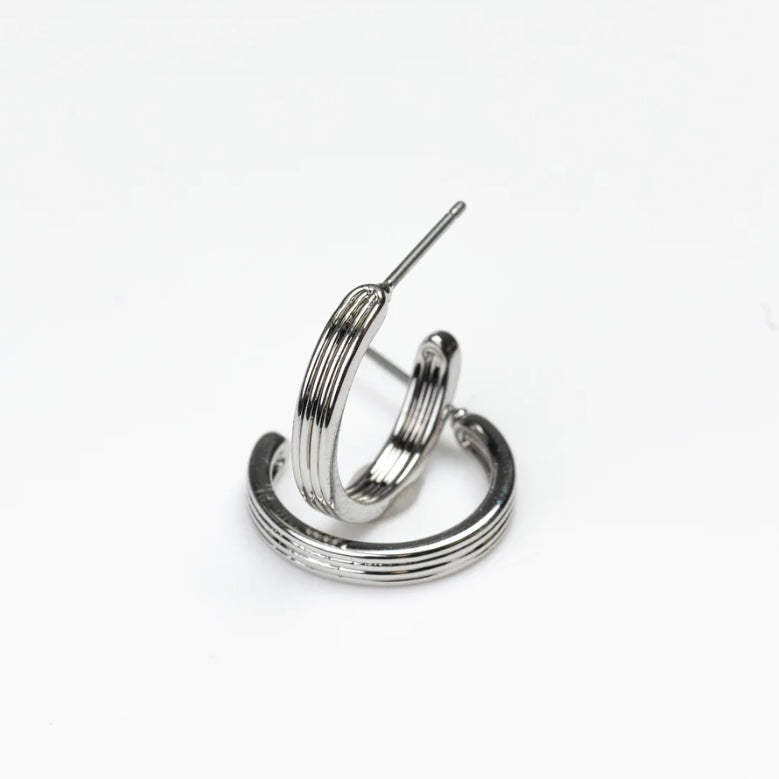 Silver Hoop Earrings