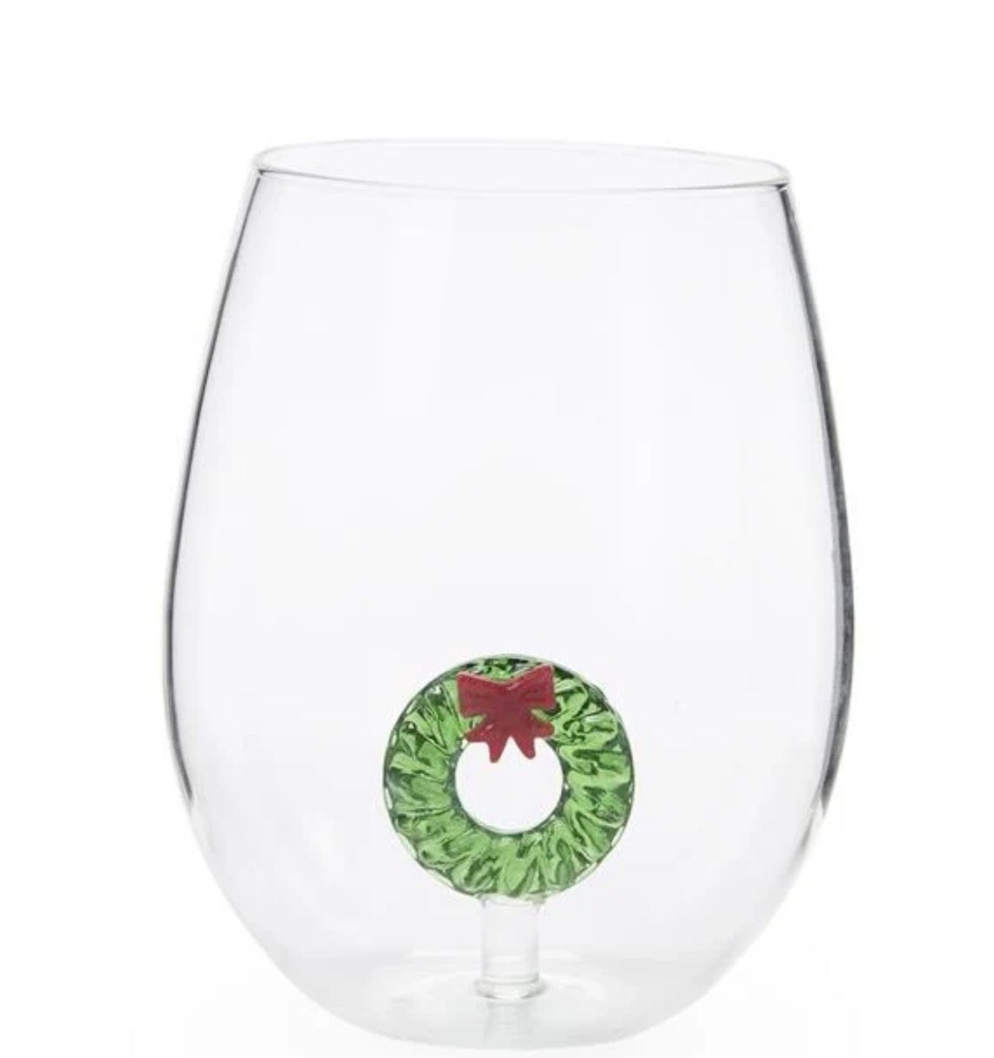 Wreath Icon Stemless Win Glass