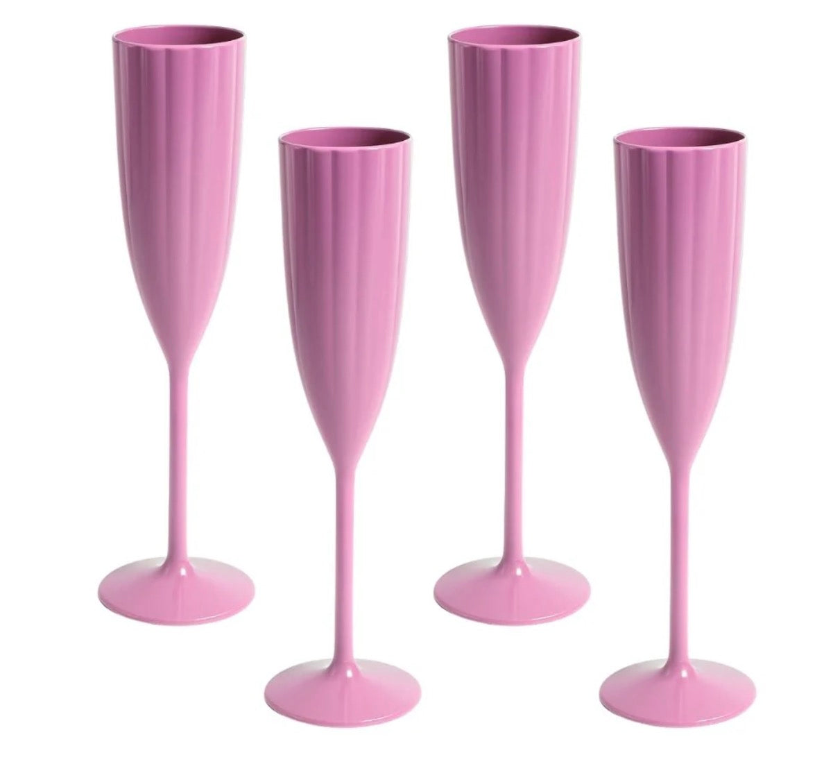 Garden Party Scalloped Champagne Flutes