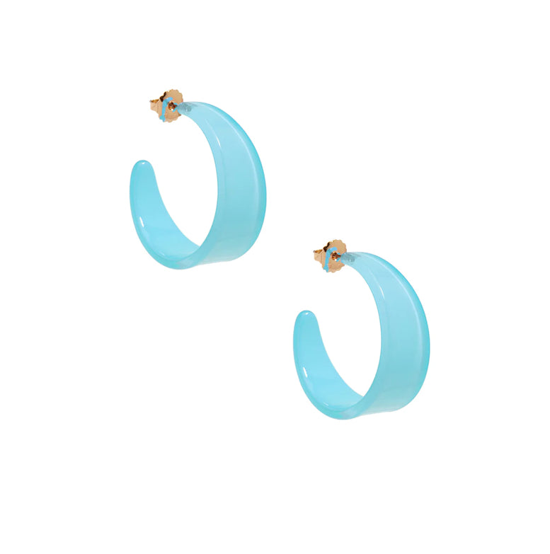 Chunky Resin Hoop Earring