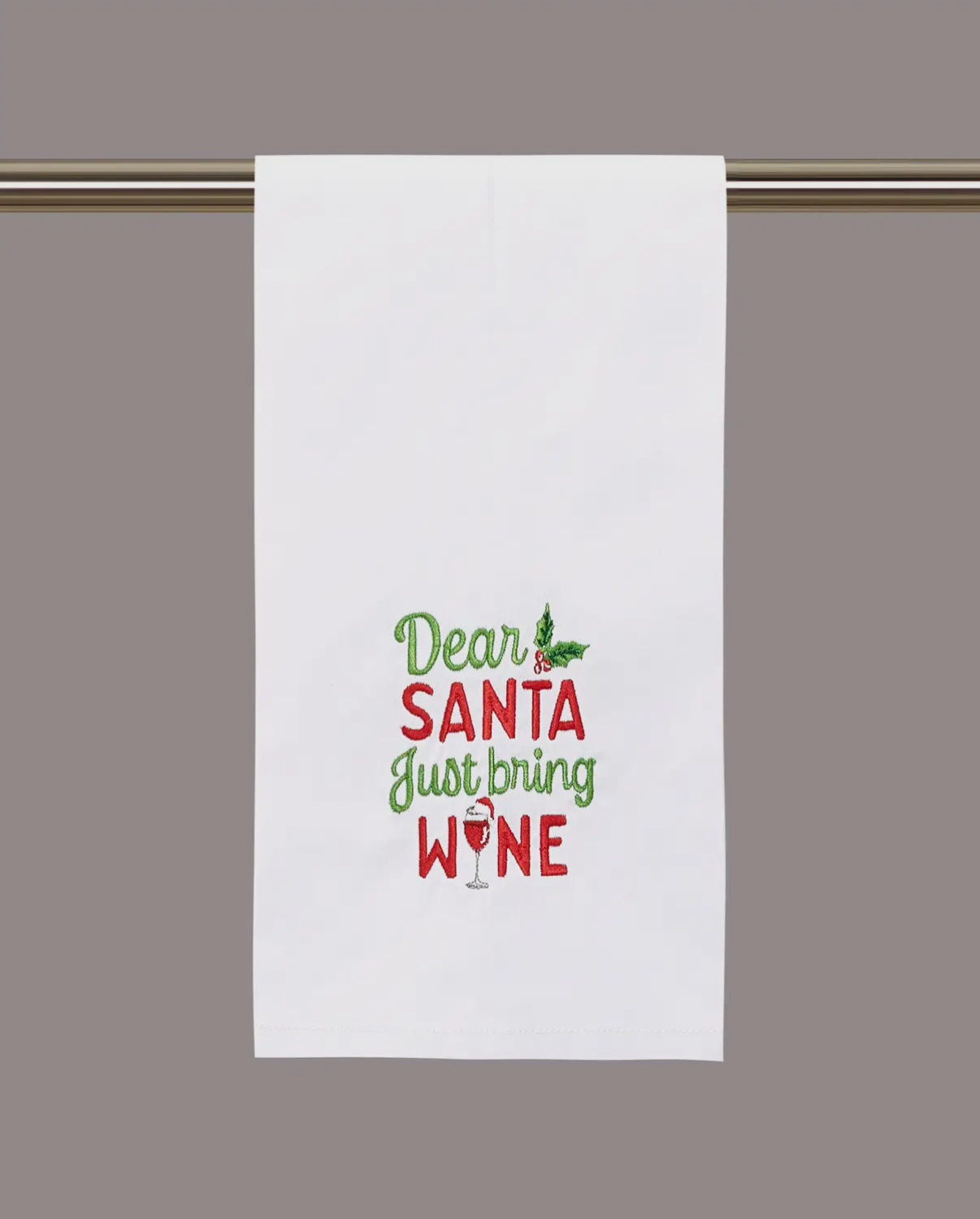 Peking Christmas Embroidered Kitchen Towel
