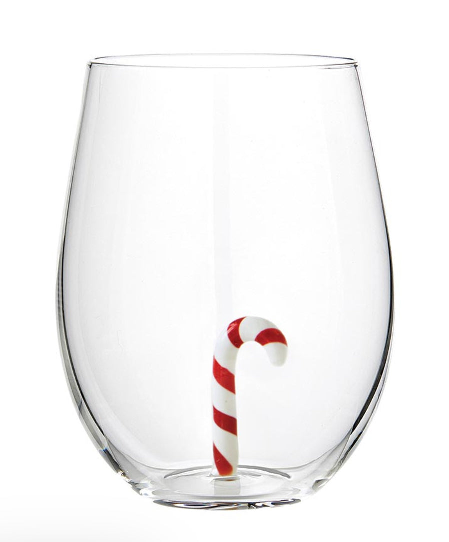 Christmas Wine Glass