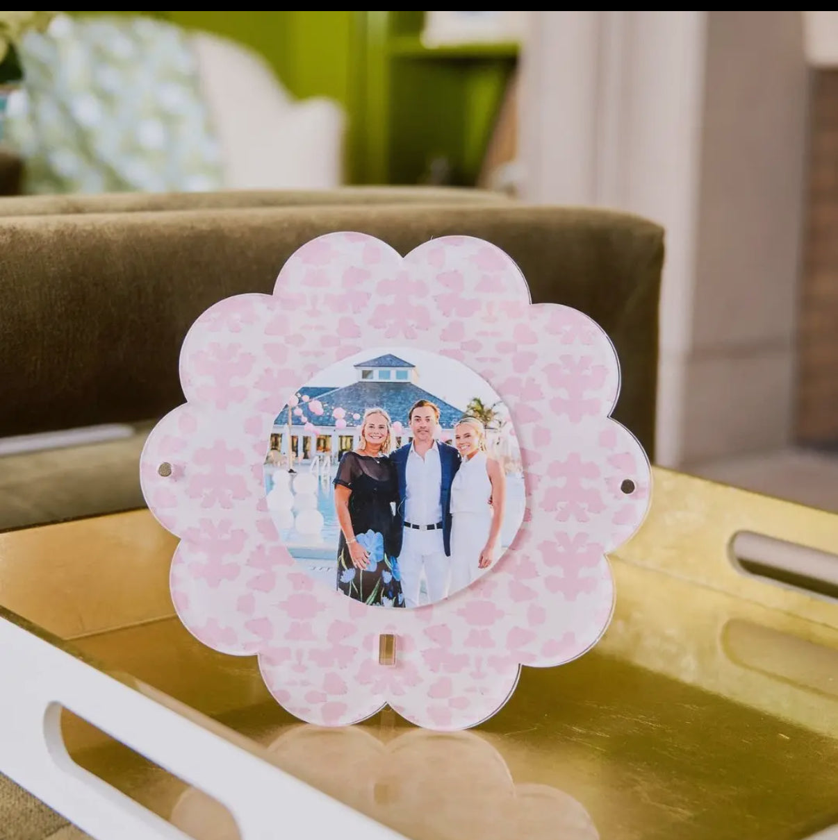 Laura Park Round Acrylic Picture Frame