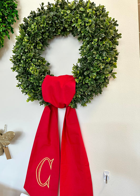Faux Boxwood Wreath