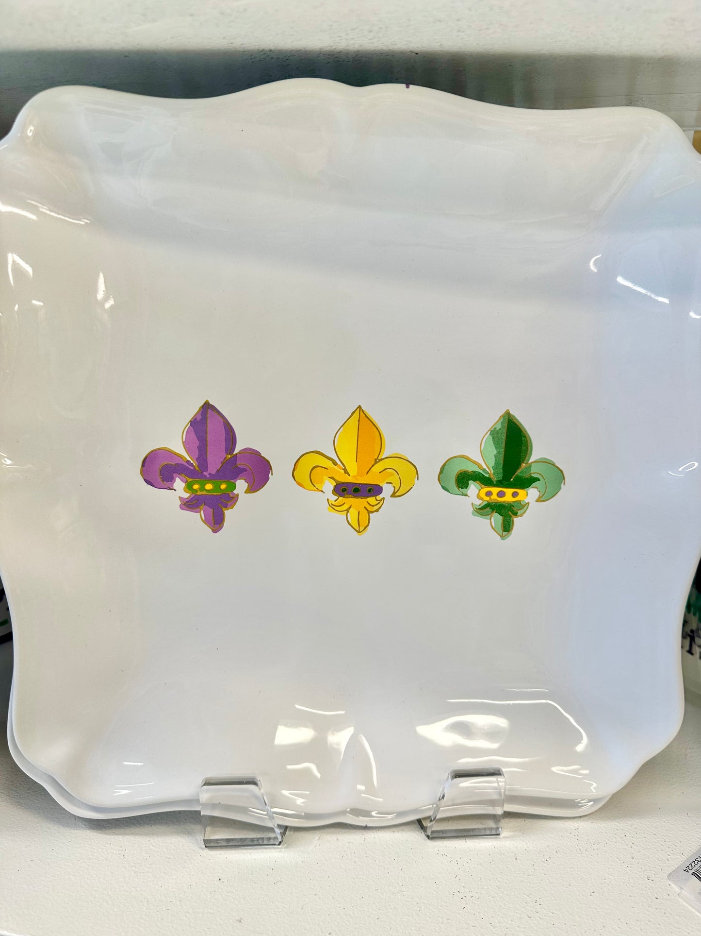 Mardi Gras Square Platter