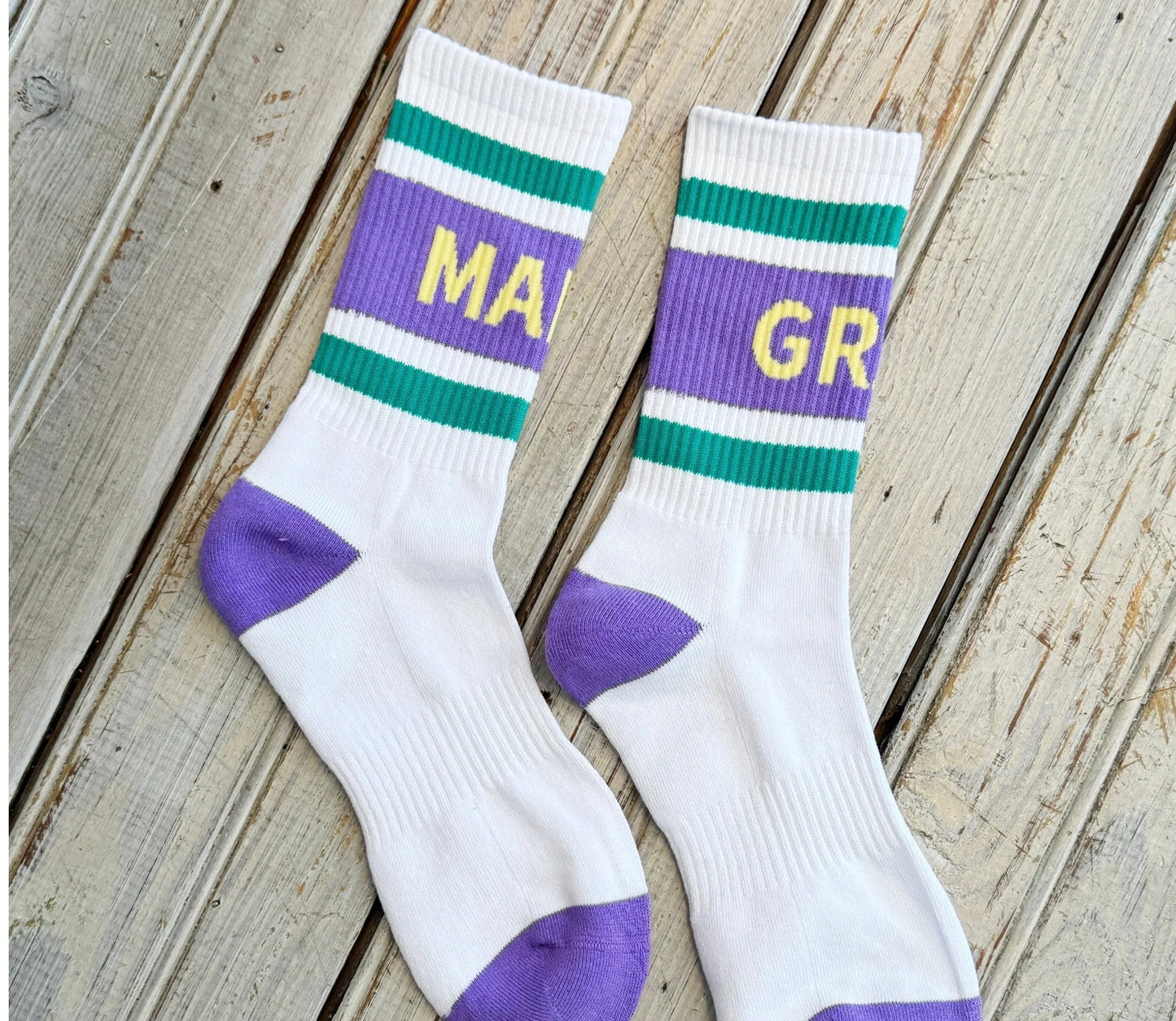 Mardi Gras Varsity Sock