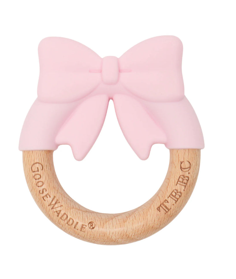 Pink Bow Teether