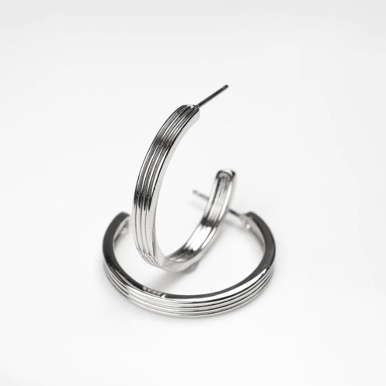 Silver Hoop Earrings