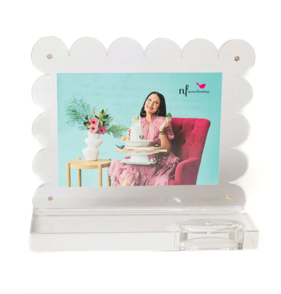 Nora Fleming Scalloped Acrylic Picture Frames