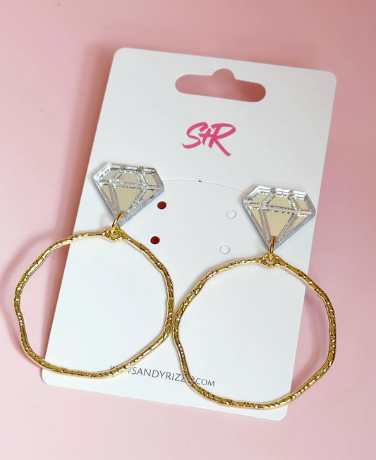 Diamond Ring Hoops