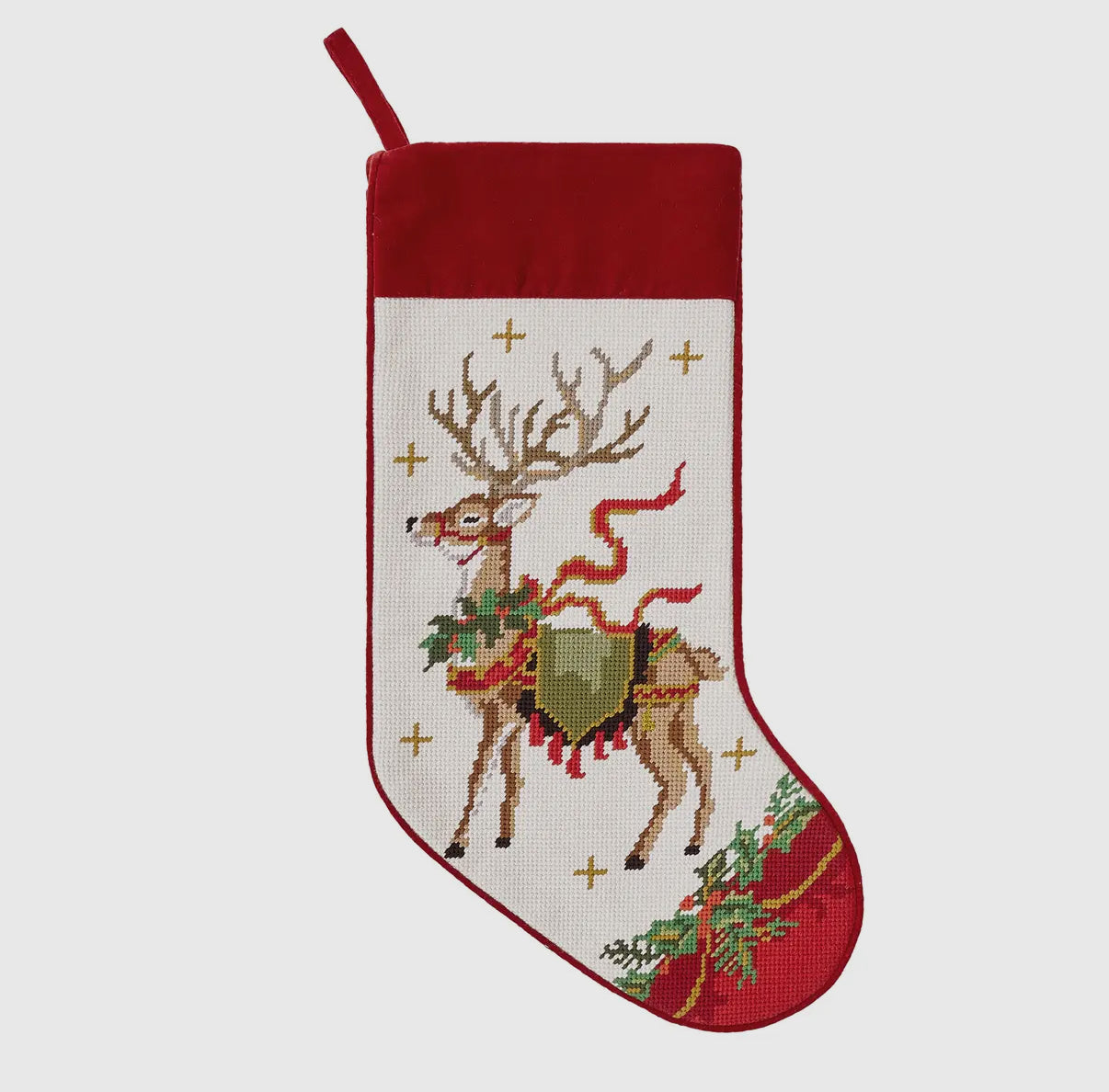 Embroidered Needlepoint Stockings