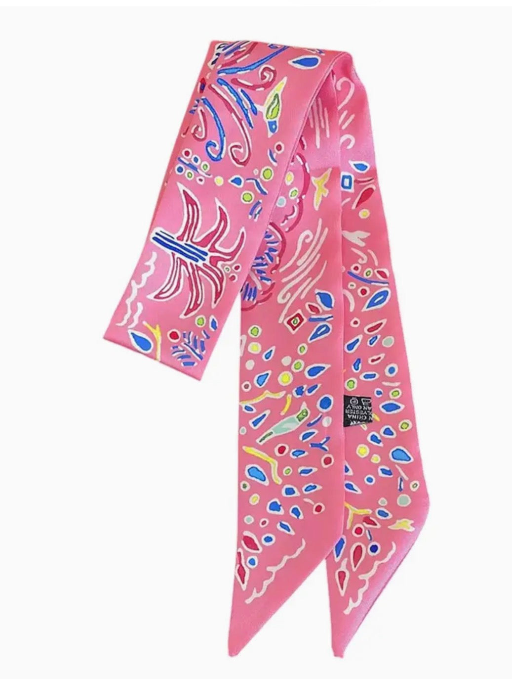 Abstract Pattern Bag Silk Twilly