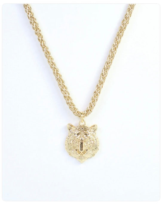 Corie Tiger Cord Necklace