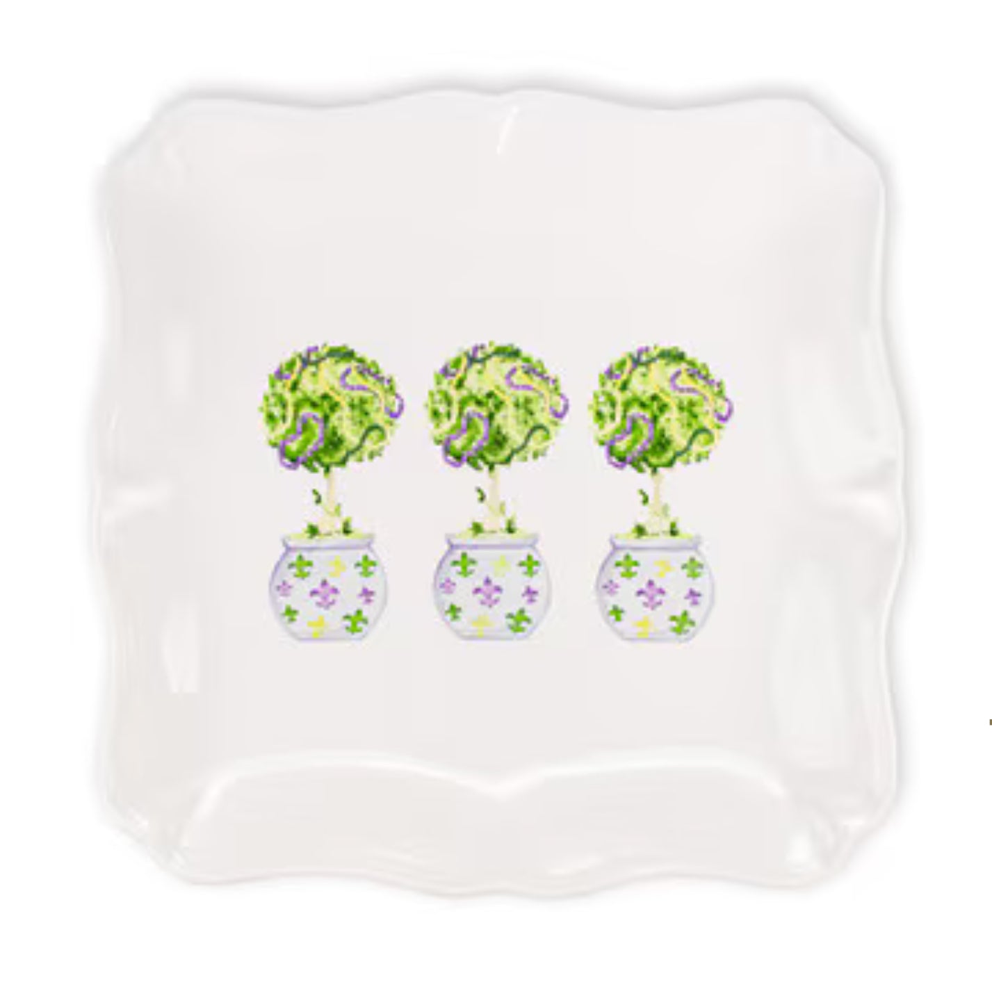 Mardi Gras Square Platter