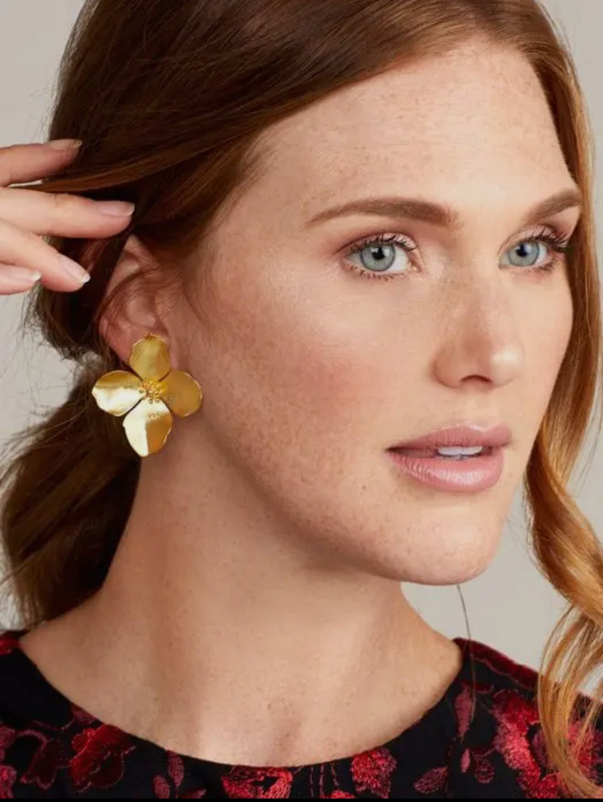 Metallic Garden Party Flower Earring
