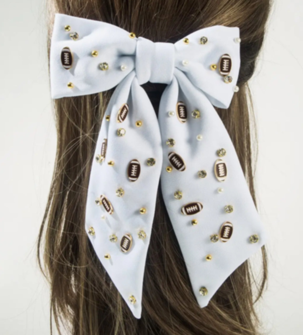 Football Game Day Hair Bow