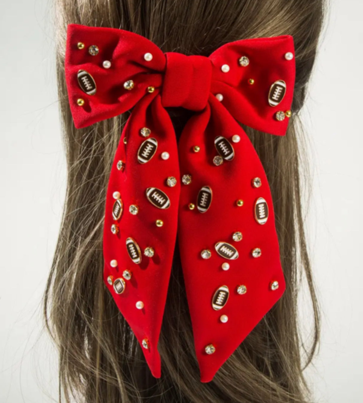 Football Game Day Hair Bow