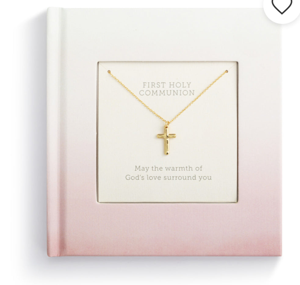 First Communion Book and Jewelry Set