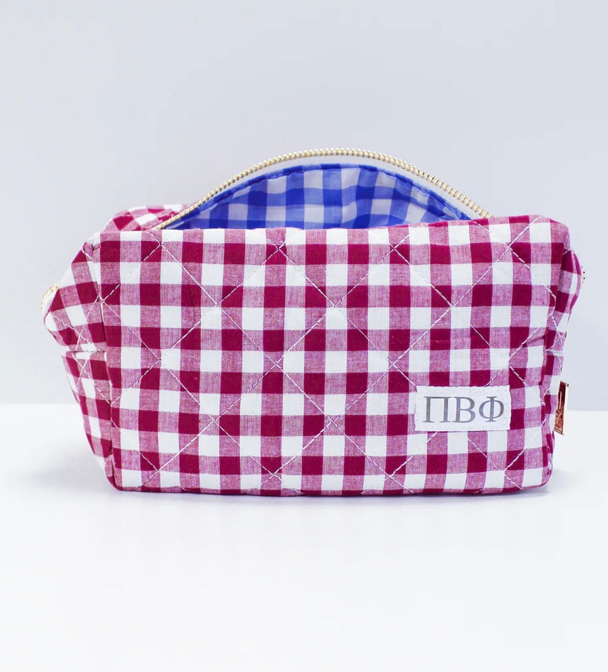 Sorority Gingham Quilted Bag