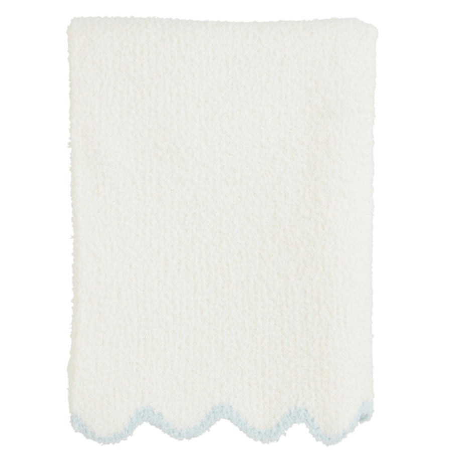 Chenille Scalloped Blanket