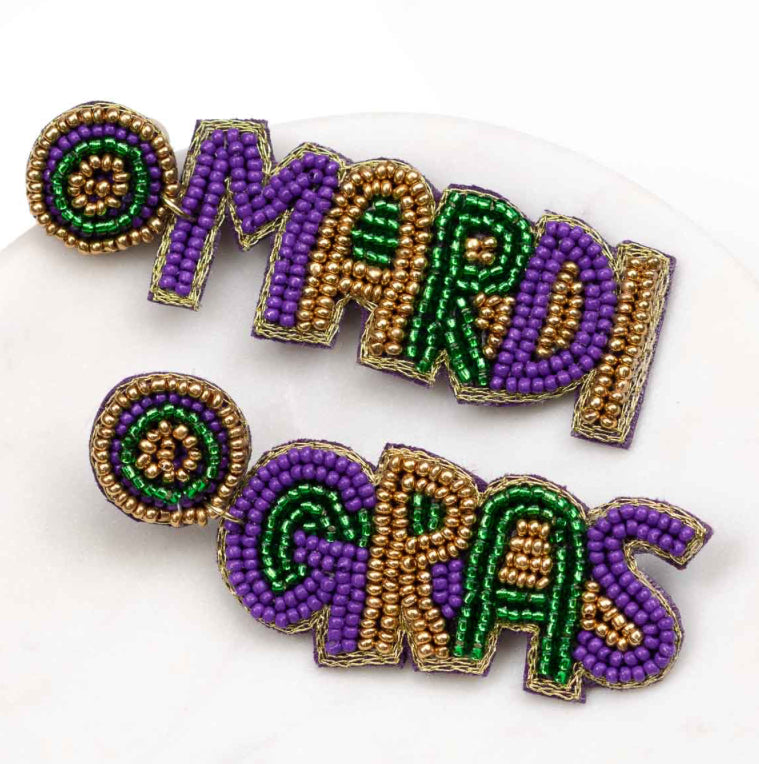 Mardi Gras Festive Earrings