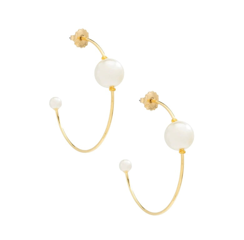 Hoop Pearl Earrings